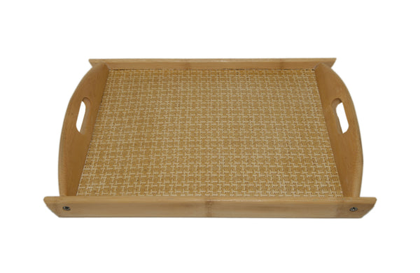 Bamboo Wicker Tray | JadeSouk
