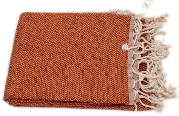 Turkish Peshtemel Towels - Bodrum Zirve (Vermillion)