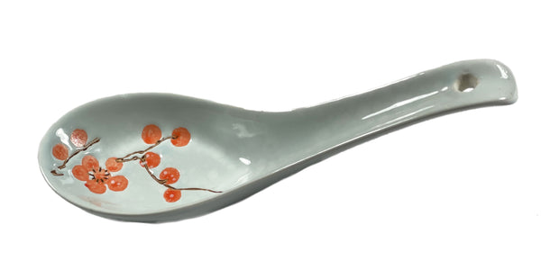 Chinese Soup Spoons - Orange Blossoms (Set of Four)
