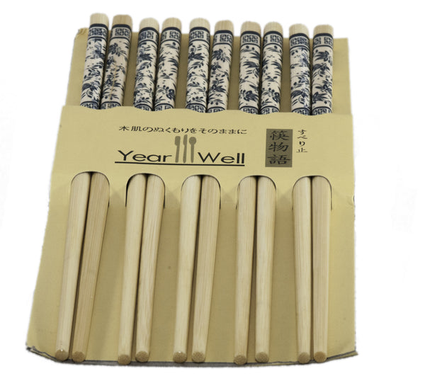 Blue Leaf Chopsticks and packaging | JadeSouk