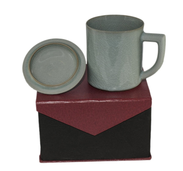 Dark Celadon Coffee Mug & Box | JadeSouk