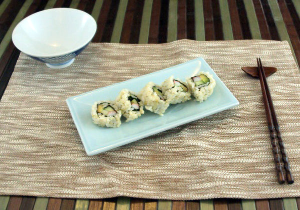Celadon Sushi Plate (8½ x 4¼ in.)
