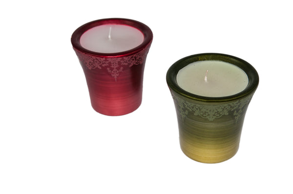 Votive Ceramic Candle Holder (Red | Green)